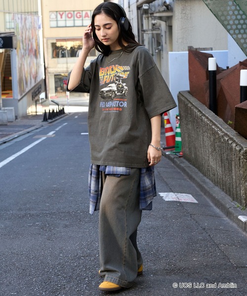 Tシャツ・カットソー [ JOEGUSH ] ROCK top (W/Mono, B/Mono) 조거쉬 JOEGUSH