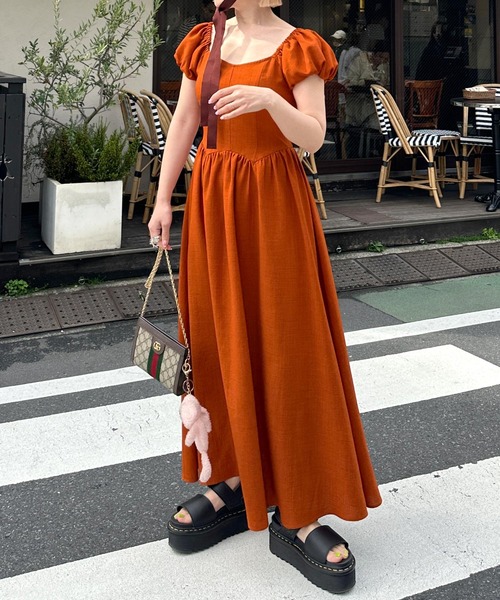 ANEW✖️ワンピース・靴下セット シャギーセットニットワンピース[品番：AZLW0023007]｜AZUL BY