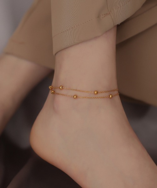 Coo+i（クーイ）の「ボールチェーンステンレスアンクレット（アンクレット・レディース・ゴールド・FREE）」の10枚目の写真