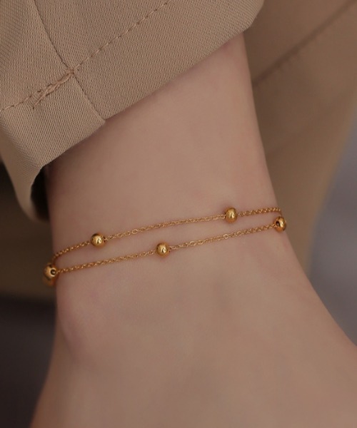 Coo+i（クーイ）の「ボールチェーンステンレスアンクレット（アンクレット・レディース・ゴールド・FREE）」の11枚目の写真
