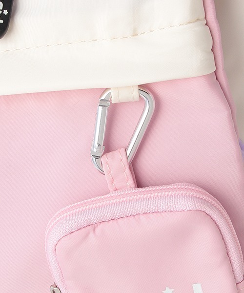 X-girl Stages（エックスガールステージス）の「配色リュック（バックパック/リュック・キッズ・ピンク/マルチ・FREE）」の7枚目の写真