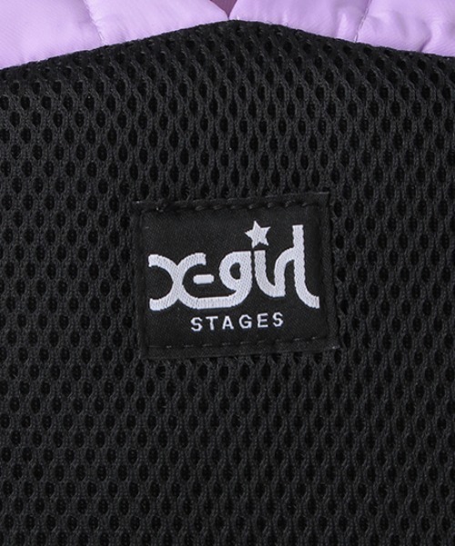 X-girl Stages（エックスガールステージス）の「配色リュック（バックパック/リュック・キッズ・ピンク/マルチ・FREE）」の11枚目の写真