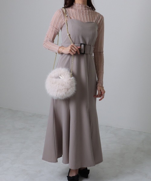 Lace Ladies(レースレディース)の「パール チェーンストラップ付き ワンハンドル ファー バッグ(ハンドバッグ・レディース・ブラック/アイボリー/モカ/ブルーグレー・FREE)」の21枚目の写真