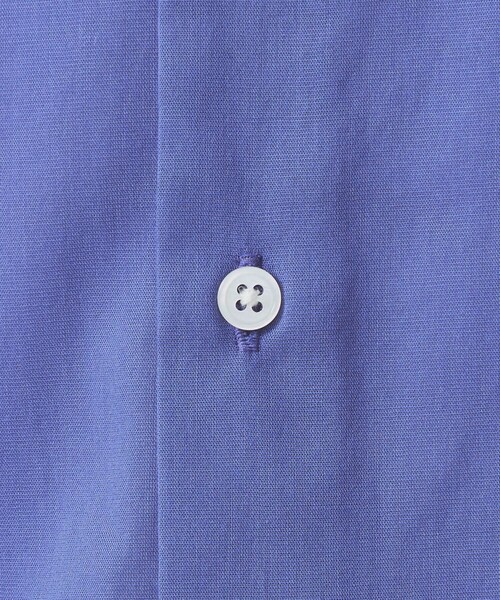 green label relaxing（グリーンレーベルリラクシング）の「コットンシルクボイル ジャストルーズ バンドカラー シャツ（シャツ/ブラウス・メンズ・ロイヤルブルー/ダークグリーン・M/L/S/XL）」の7枚目の写真