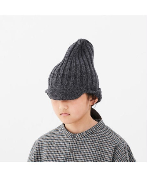 IN THE PARK（インザパーク）の「【MOUN TEN.】Knit Flight Cap（ニットキャップ/ビーニー・キッズ・サックスブルー/チャコール/アイボリー/ネイビー・FREE）」の3枚目の写真