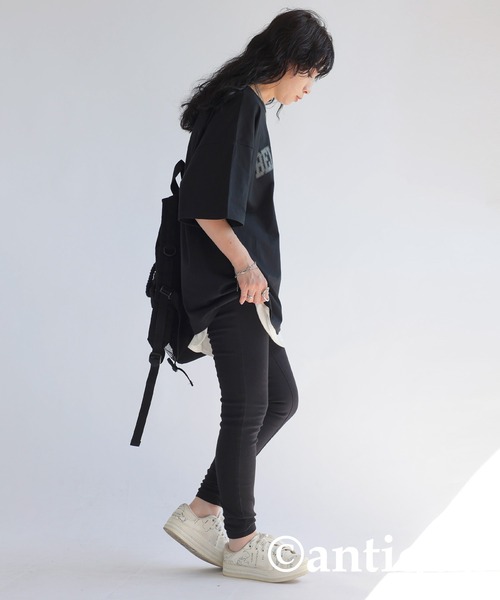 antiqua（アンティカ）の「ブルドッグロゴTシャツ（Tシャツ/カットソー・レディース・スミクロ/ブルー/ブラック/ホワイト・P/R）」の5枚目の写真