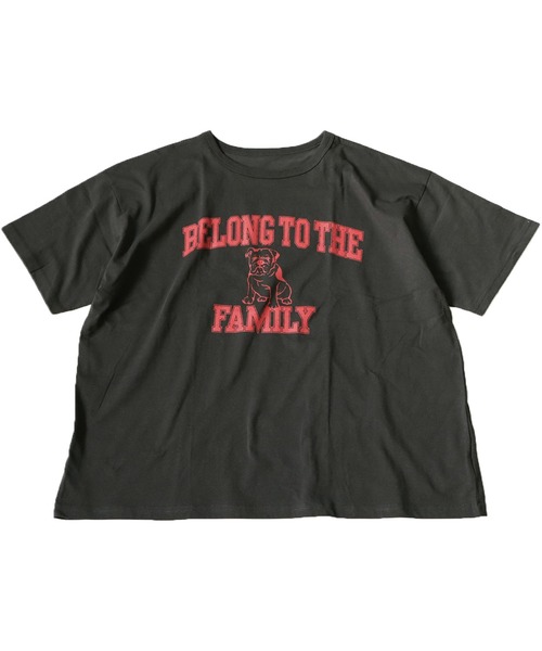 ブルドッグロゴTシャツ（Tシャツ/カットソー）｜antiqua
