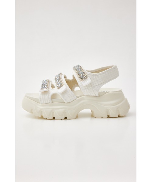 STACCATO（スタッカート）の「パラグポンプスポーティーサンダル（サンダル・レディース・ホワイト/ブラック・22.5cm/23cm/23.5cm/24cm/24.5cm/22cm）」の2枚目の写真