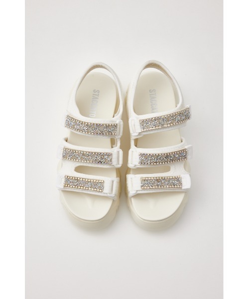 STACCATO（スタッカート）の「パラグポンプスポーティーサンダル（サンダル・レディース・ホワイト/ブラック・22.5cm/23cm/23.5cm/24cm/24.5cm/22cm）」の5枚目の写真