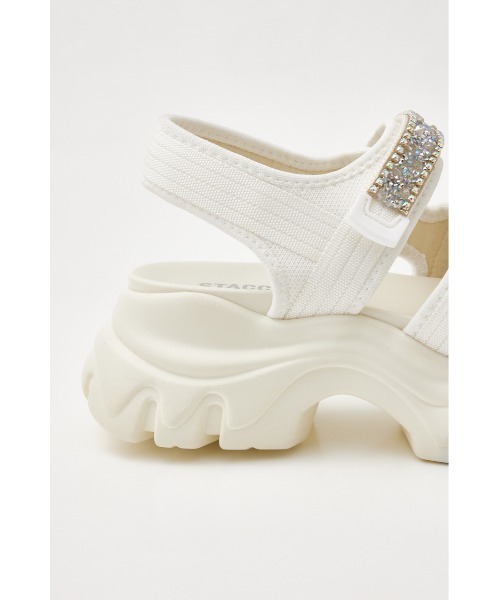 STACCATO（スタッカート）の「パラグポンプスポーティーサンダル（サンダル・レディース・ホワイト/ブラック・22.5cm/23cm/23.5cm/24cm/24.5cm/22cm）」の8枚目の写真