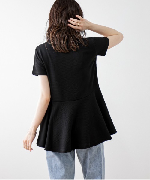 La-gemme(ラジェム)の「エンボスペプラムトップス(シャツ/ブラウス・レディース・ホワイト/グレー/ブラック・M/L)」の16枚目の写真