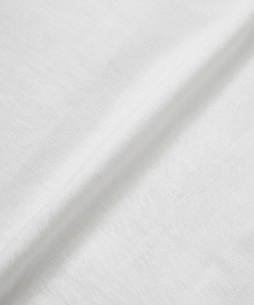 Noen(ノエン)の「半袖リネンレギュラーカラーシャツ(Tシャツ/カットソー・メンズ・ベージュ/ホワイト/ブルー・LARGE/MEDIUM)」の8枚目の写真