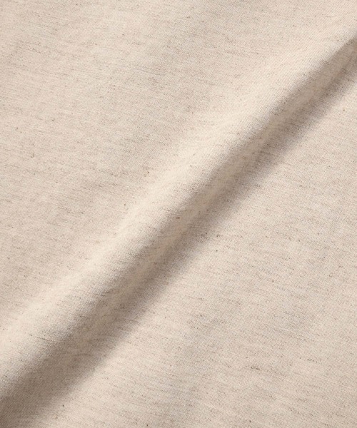 Noen(ノエン)の「半袖リネンレギュラーカラーシャツ(Tシャツ/カットソー・メンズ・ベージュ/ホワイト/ブルー・LARGE/MEDIUM)」の18枚目の写真