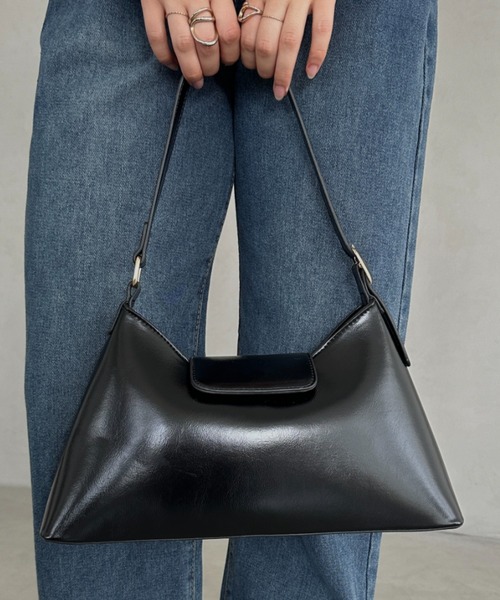 MYMOOD.（マイムード）の「PUハンドバッグ（ハンドバッグ・レディース・グリーン/ブラック/イエロー/アイボリー・FREE）」の3枚目の写真