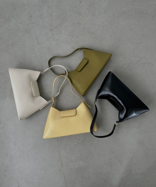 MYMOOD.（マイムード）の「PUハンドバッグ（ハンドバッグ・レディース・グリーン/ブラック/イエロー/アイボリー・FREE）」の5枚目の写真