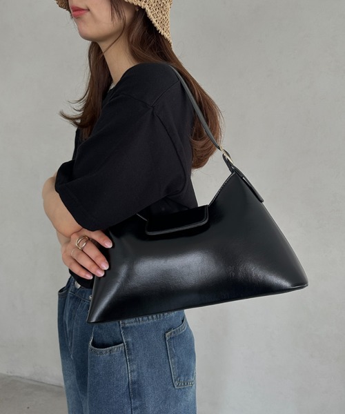 MYMOOD.（マイムード）の「PUハンドバッグ（ハンドバッグ・レディース・グリーン/ブラック/イエロー/アイボリー・FREE）」の18枚目の写真