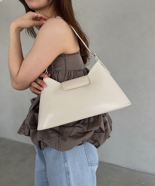 MYMOOD.（マイムード）の「PUハンドバッグ（ハンドバッグ・レディース・グリーン/ブラック/イエロー/アイボリー・FREE）」の10枚目の写真