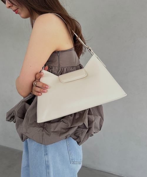 MYMOOD.（マイムード）の「PUハンドバッグ（ハンドバッグ・レディース・グリーン/ブラック/イエロー/アイボリー・FREE）」の9枚目の写真