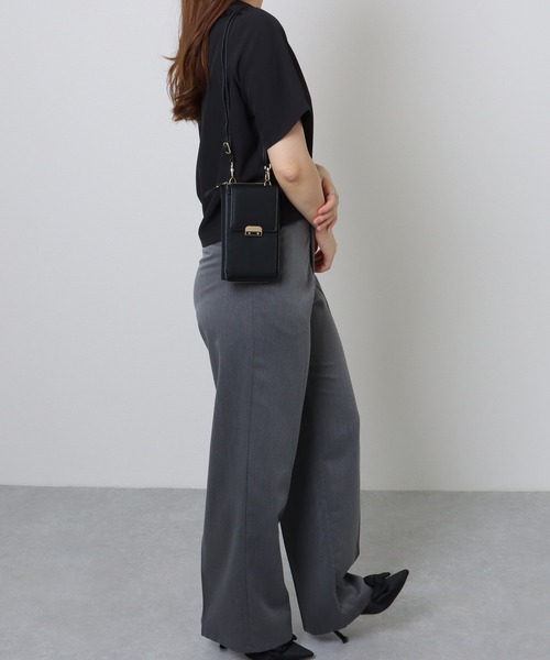 Lace Ladies(レースレディース)の「コンパクト ウォレット 2WAY ショルダーバッグ(ショルダーバッグ・レディース・ブラック/アイボリー/シルバー/ピンク・FREE)」の13枚目の写真