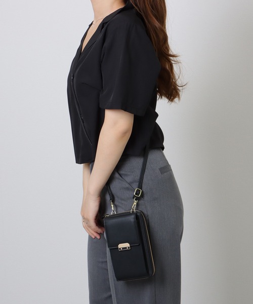 Lace Ladies(レースレディース)の「コンパクト ウォレット 2WAY ショルダーバッグ(ショルダーバッグ・レディース・ブラック/アイボリー/シルバー/ピンク・FREE)」の16枚目の写真