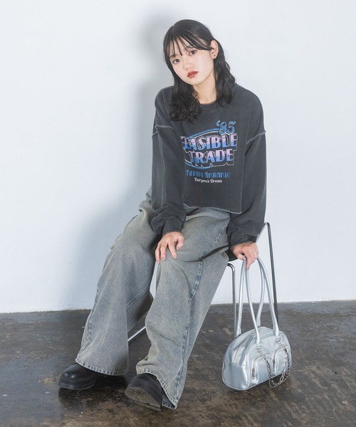 repipi armario（レピピ アルマリオ）の「ホックデニムワイドパンツ（デニムパンツ・キッズ・ブルー系その他/ブラック/ライトブルー/ブルー系その他2/ブルー系その他3/ブラック系その他/グレー系その他・SMALL/MEDIUM/LARGE）」の12枚目の写真