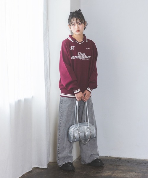 repipi armario（レピピ アルマリオ）の「ホックデニムワイドパンツ（デニムパンツ・キッズ・ブルー系その他/ブラック/ライトブルー/ブルー系その他2/ブルー系その他3/ブラック系その他/グレー系その他・SMALL/MEDIUM/LARGE）」の20枚目の写真