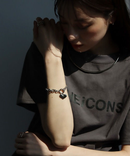 abaskdesign（アバスクデザイン）の「金属アレルギー対応 ハートチャームダブルチェーンステンレスブレスレット（ブレスレット・レディース・ゴールド/シルバー・FREE）」の15枚目の写真