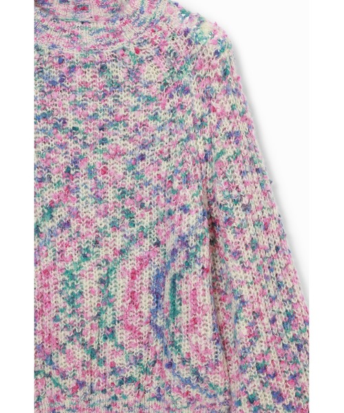 Desigual(デシグアル)の「マルチカラーミックス編みクルーネックニットセーター(ニット/セーター・レディース・マルチ・S)」の3枚目の写真