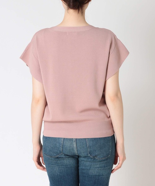 Jines（ジネス）の「ラッフルスリーブニット（ニット/セーター・レディース・ブラウン/ホワイト/ブラック系その他/ピンク/ブラック/ライトブルー/ホワイト系その他・38）」の10枚目の写真