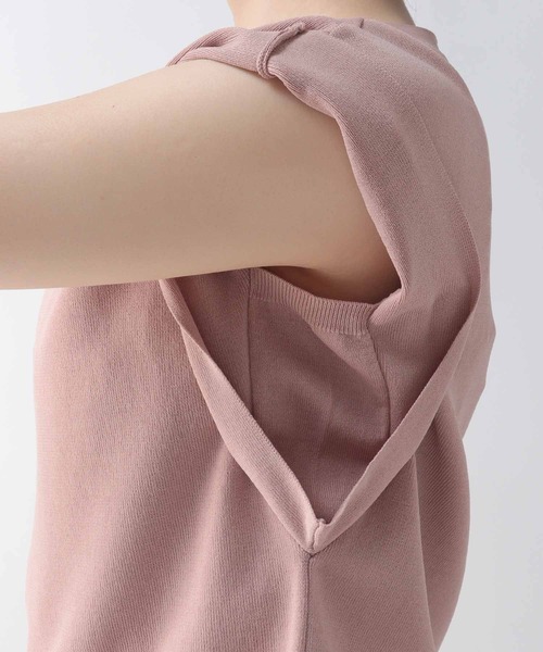 Jines（ジネス）の「ラッフルスリーブニット（ニット/セーター・レディース・ブラウン/ホワイト/ブラック系その他/ピンク/ブラック/ライトブルー/ホワイト系その他・38）」の11枚目の写真