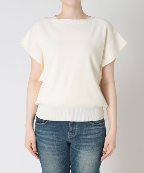 Jines（ジネス）の「ラッフルスリーブニット（ニット/セーター・レディース・ブラウン/ホワイト/ブラック系その他/ピンク/ブラック/ライトブルー/ホワイト系その他・38）」の15枚目の写真