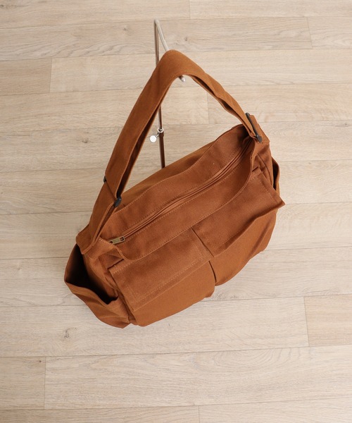 FUNALIVE(ファンアライブ)の「コットンキャンバスショルダーBAG(ショルダーバッグ・メンズ・ブラック/カーキ/アイボリー/ブラウン・F)」の13枚目の写真