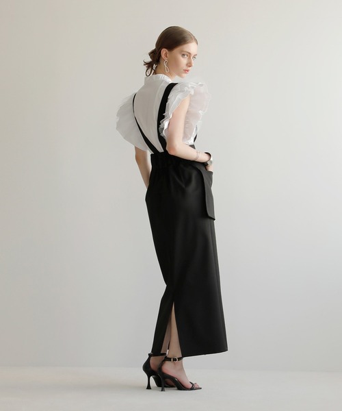 MIELI INVARIANT(ミエリインヴァリアント)の「Petal Sleeve Blouse(シャツ/ブラウス・レディース・ホワイト/ブラック・FREE)」の20枚目の写真