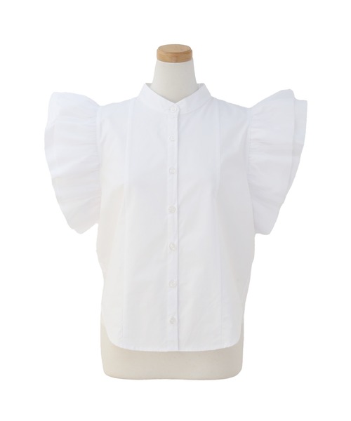MIELI INVARIANT(ミエリインヴァリアント)の「Petal Sleeve Blouse(シャツ/ブラウス・レディース・ホワイト/ブラック・FREE)」の21枚目の写真