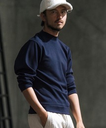 mlt4792-high gauge double knit mock neck cut sew モックネックカットソー