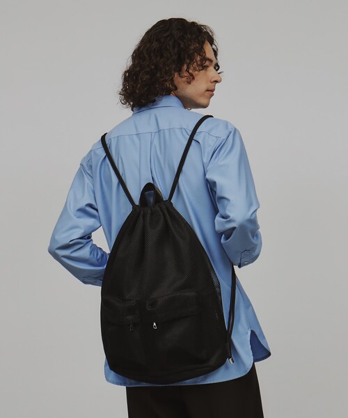 tk.TAKEO KIKUCHI（ティーケータケオキクチ）の「◆ダブルポケットナップザック（バックパック/リュック・メンズ・ブラック系1/ブラック/ブラック系・00）」の3枚目の写真