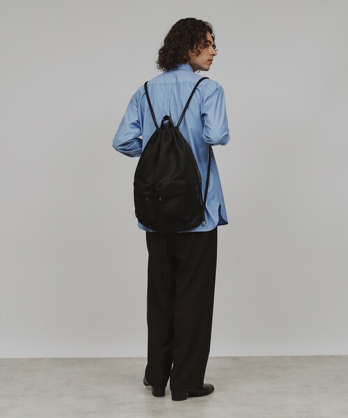 tk.TAKEO KIKUCHI（ティーケータケオキクチ）の「◆ダブルポケットナップザック（バックパック/リュック・メンズ・ブラック系1/ブラック/ブラック系・00）」の5枚目の写真