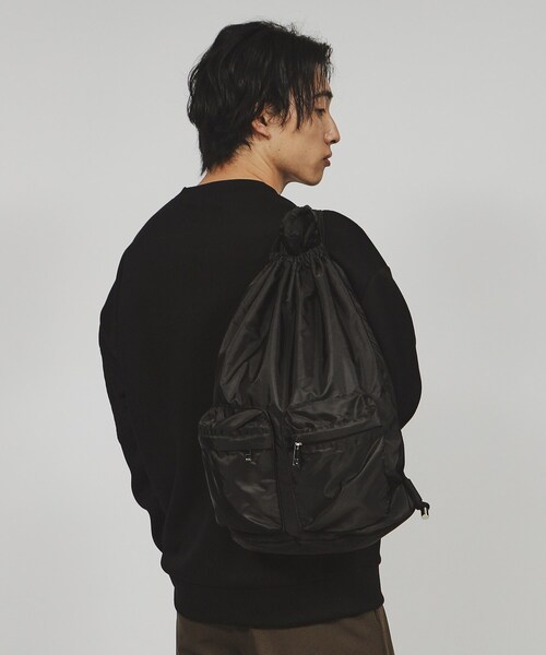 tk.TAKEO KIKUCHI（ティーケータケオキクチ）の「◆ダブルポケットナップザック（バックパック/リュック・メンズ・ブラック系1/ブラック/ブラック系・00）」の10枚目の写真