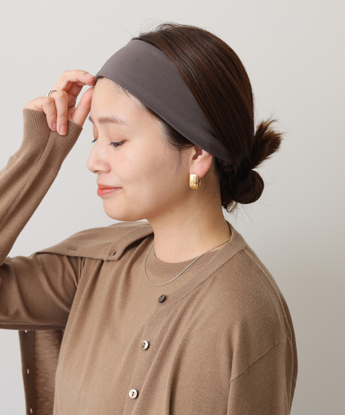 JOURNAL STANDARD(ジャーナルスタンダード)の「別注【REVIS/レビス】 ヘアバンド(ヘアバンド・レディース・ブラウン/ブラック/チャコールグレー・FREE)」の1枚目の写真