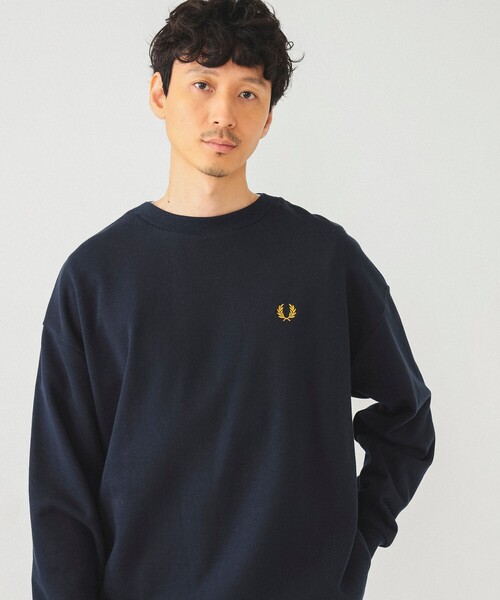 FRED PERRY（フレッドペリー）の「FRED PERRY / 別注 エンブロイダリー クルーネック スウェット（スウェット・メンズ・アイボリー/ブラック/ネイビー・X-LARGE/LARGE/MEDIUM/SMALL）」の17枚目の写真