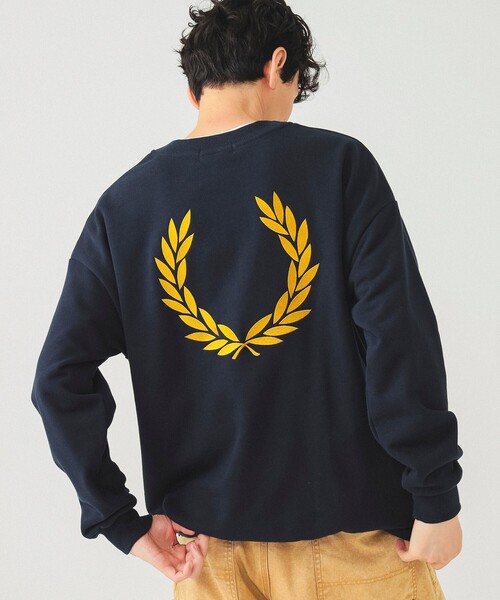 FRED PERRY（フレッドペリー）の「FRED PERRY / 別注 エンブロイダリー クルーネック スウェット（スウェット・メンズ・アイボリー/ブラック/ネイビー・X-LARGE/LARGE/MEDIUM/SMALL）」の22枚目の写真