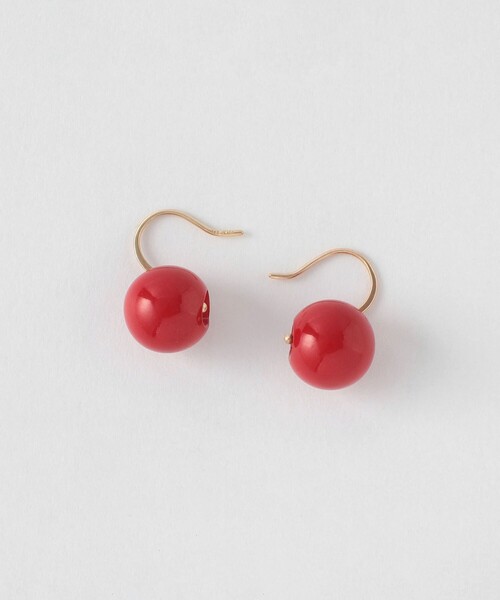 Steven Alan(スティーブンアラン)の「<TOILE>BEADS EARRINGS/ピアス(ピアス(両耳用)・レディース・ブラック/レッド・FREE)」の2枚目の写真