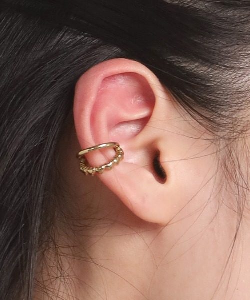 LHME（エルエイチエムイー）の「【WEB限定】“Moment”ハートダブルイヤーカフ/サージカルステンレス（金属アレルギー対応）【LHME / エルエイチエムイー】（イヤーカフ・レディース・ゴールド/シルバー・ONE SIZE）」の16枚目の写真