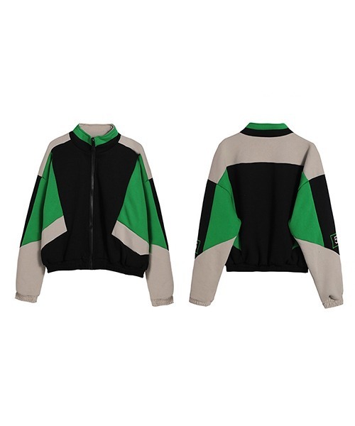 c.u.l（シーユーエル）の「カラーデザイン ボリュームブルゾン culw736（ジャージ・レディース・グリーン・L/M）」の22枚目の写真