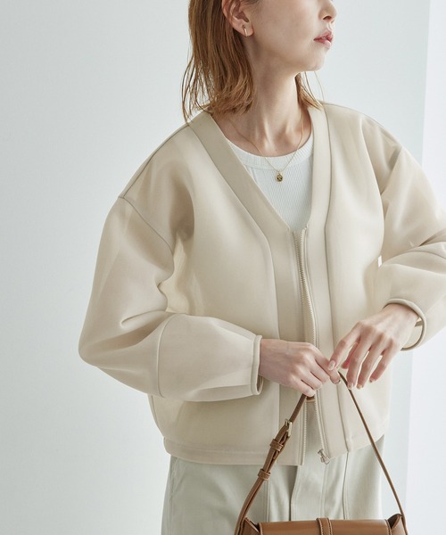 ROPE' PICNIC（ロペピクニック）の「シアーダンボールブルゾン（ブルゾン・レディース・グレー系その他/ブラック・38）」の17枚目の写真