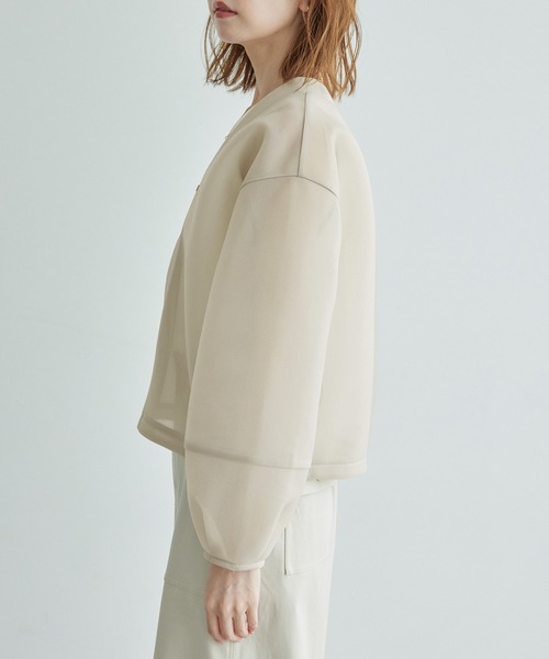 ROPE' PICNIC（ロペピクニック）の「シアーダンボールブルゾン（ブルゾン・レディース・グレー系その他/ブラック・38）」の21枚目の写真