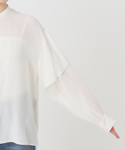 Noble（ノーブル）の「《追加》ドライシフォンラッフルスリーブ