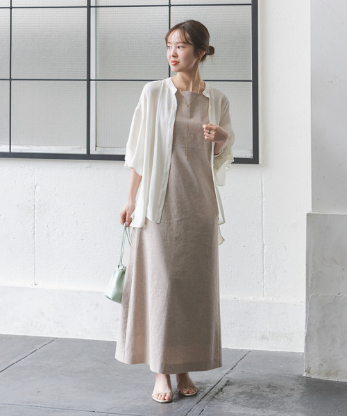 Noble（ノーブル）の「《追加》ドライシフォンラッフルスリーブブラウス（シャツ/ブラウス・レディース・グレー/ホワイト/ブラウン・FREE）」の13枚目の写真