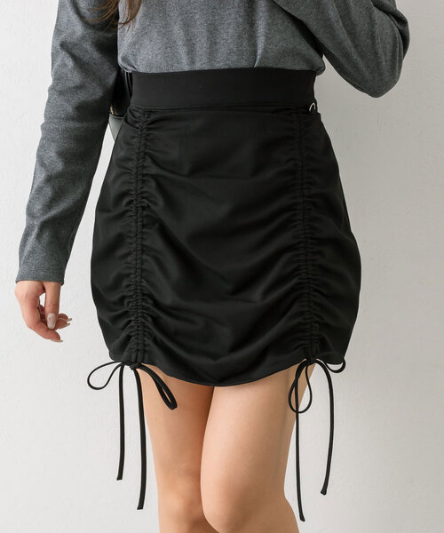セール】裾ドロストミニスカート（スカート）｜OLIVE des OLIVE
