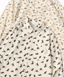 POWER TO THE PEOPLE/パワートゥザピープル 総柄プリント レギュラーカラーシャツ/レディース メンズ